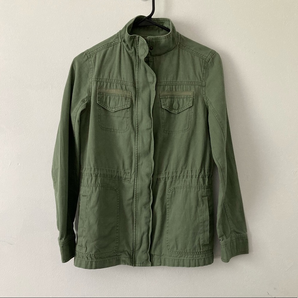 Merona Olive Green Cargo Utility Jacket, XS
